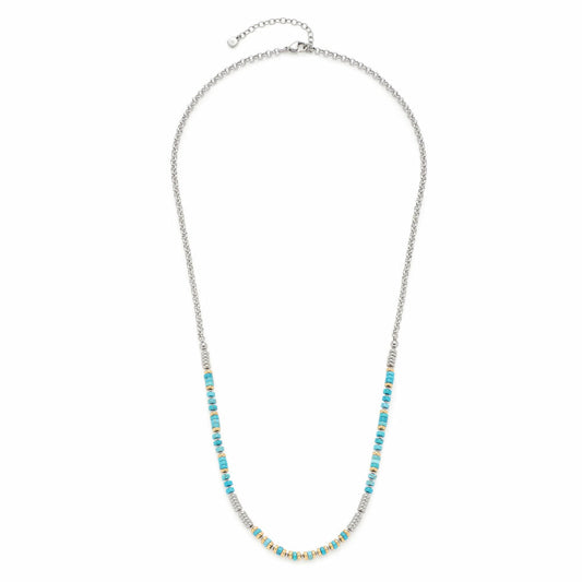 Leonardo Jewels Halskette Malina, Kette, Halsschmuck, Schmuck, Edelstahl, Türkis, 021749