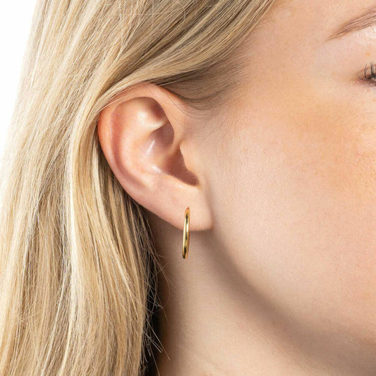 Leonardo Jewels Creole gold Alida Beautys, Creole, Earrings, Ear jewelry, Stainless steel IP gold, gold, 021623