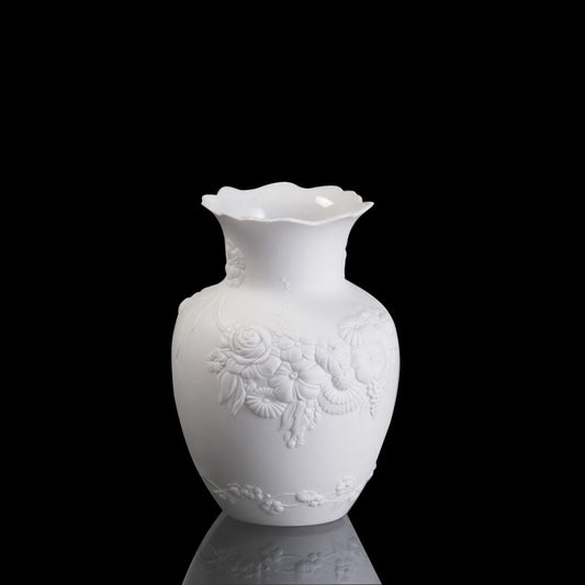 Goebel Kaiser Porcelain Flora Vase, Flower Vase, Decorative Vase, Decoration, Porcelain, White, 16.5 cm, 14000566