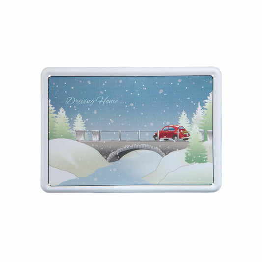 Goebel Driving Home - Postcard Scandic Home Scandic Home Home Accessories Colorful Metal