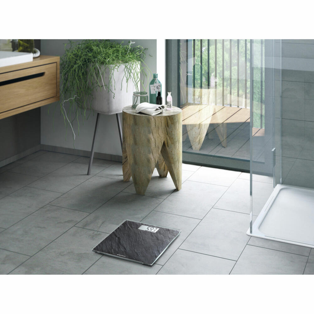 Soehnle Personal Scale Digital Style Sense Compact 300 Slate, Body Scale, LCD Display, Black, 63881