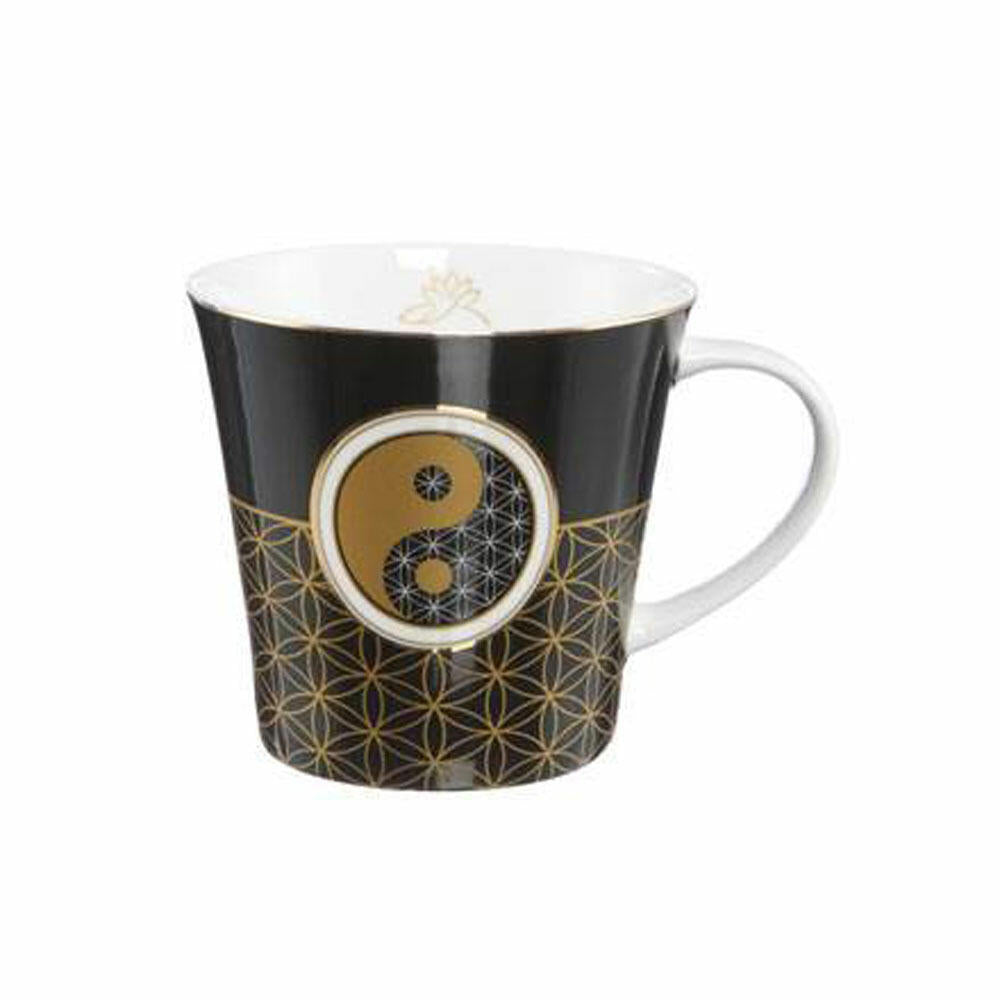 Goebel Yin Yang Black - Coffee/Tea Mug Lotus Yin Yang Colorful New Bone China 23101261