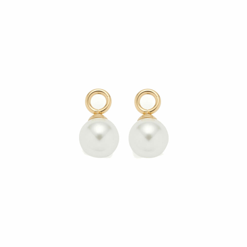 Leonardo Jewels Anhänger 2er Set gold Perla Beautys, Kettenanhänger, Modeschmuck, Edelstahl IP gold, Imitationsperlen, weiß, 021627