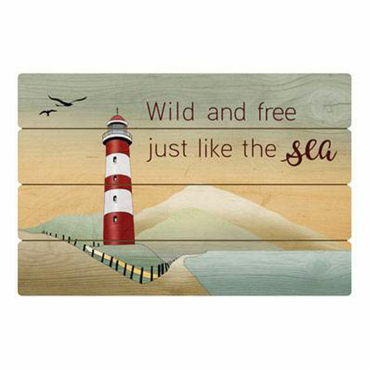 Goebel Lighthouse - Picture Scandic Home Scandic Home Home Accessories Colourful Wood 23101071