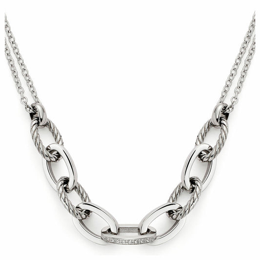 Leonardo Jewels Halskette Mascha, Kette, Halsschmuck, Schmuck, Edelstahl, Zirkonia, Silber, 021742