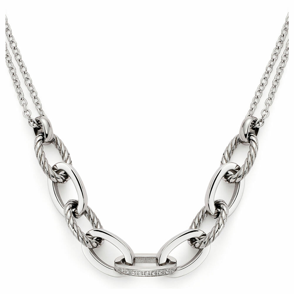 Leonardo Jewels Halskette Mascha, Kette, Halsschmuck, Schmuck, Edelstahl, Zirkonia, Silber, 021742