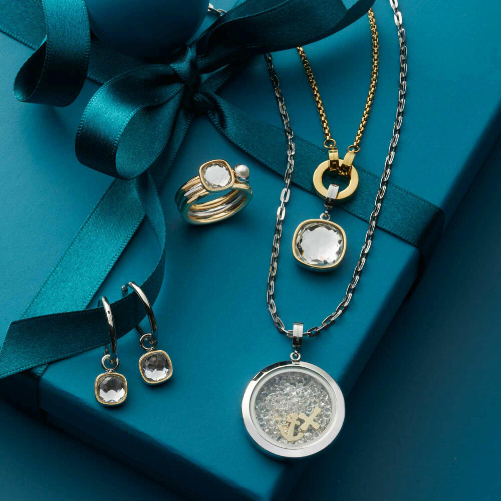 Leonardo Jewels Kreole Alida Beautys, Creole, Ohrringe, Ohrschmuck, Edelstahl, silber, 021622