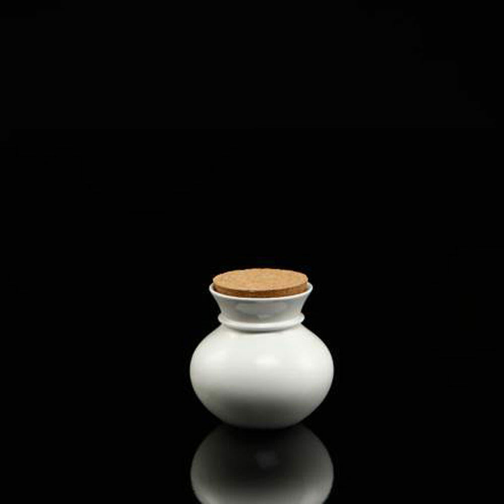 Goebel Vase 13 cm with cork lid - Vera Kaiser Porcelain Vera white biscuit porcelain 14004311