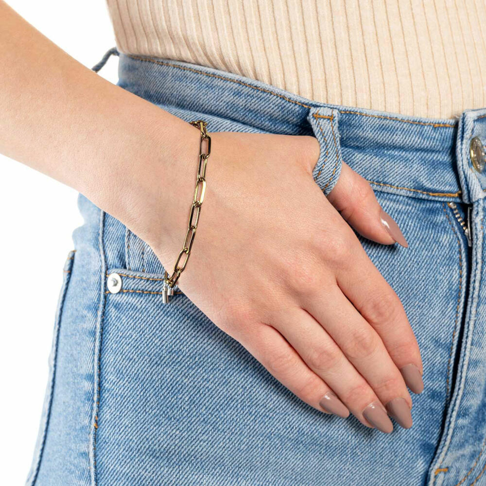 Leonardo Jewels bracelet gold Estrella Clip &amp; Mix, bangle, bracelet, stainless steel IP gold, gold, 021615