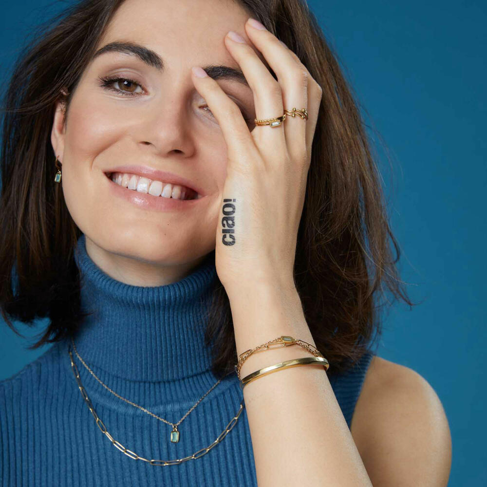 Leonardo Jewels Halskette Igana Ciao, Kette, Halsschmuck, Edelstahl IP gold, gold, 021649