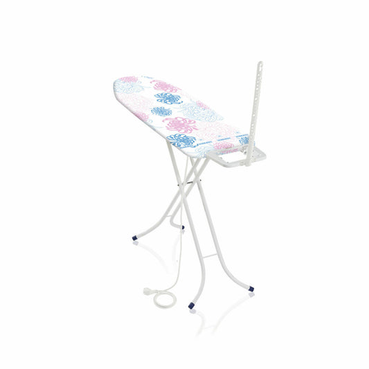 Leifheit ironing board Classic M Basic Plus NF, ironing board, with iron rest, expanded metal, 120 x 38 cm, 72579