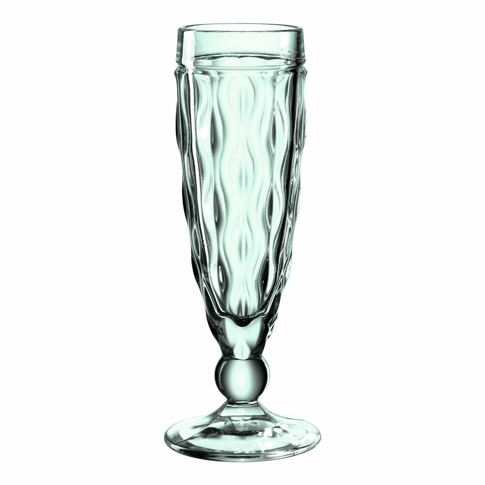 Leonardo Sektglas Brindisi, Sektflöte, Sektkelch, Kalk-Natron Glas, grün, 140 ml, 021608
