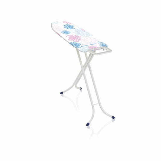 Leifheit Ironing Board Classic M Compact, Ironing Board, with Iron Rest, Height Adjustable, 120 x 38 cm, 72610