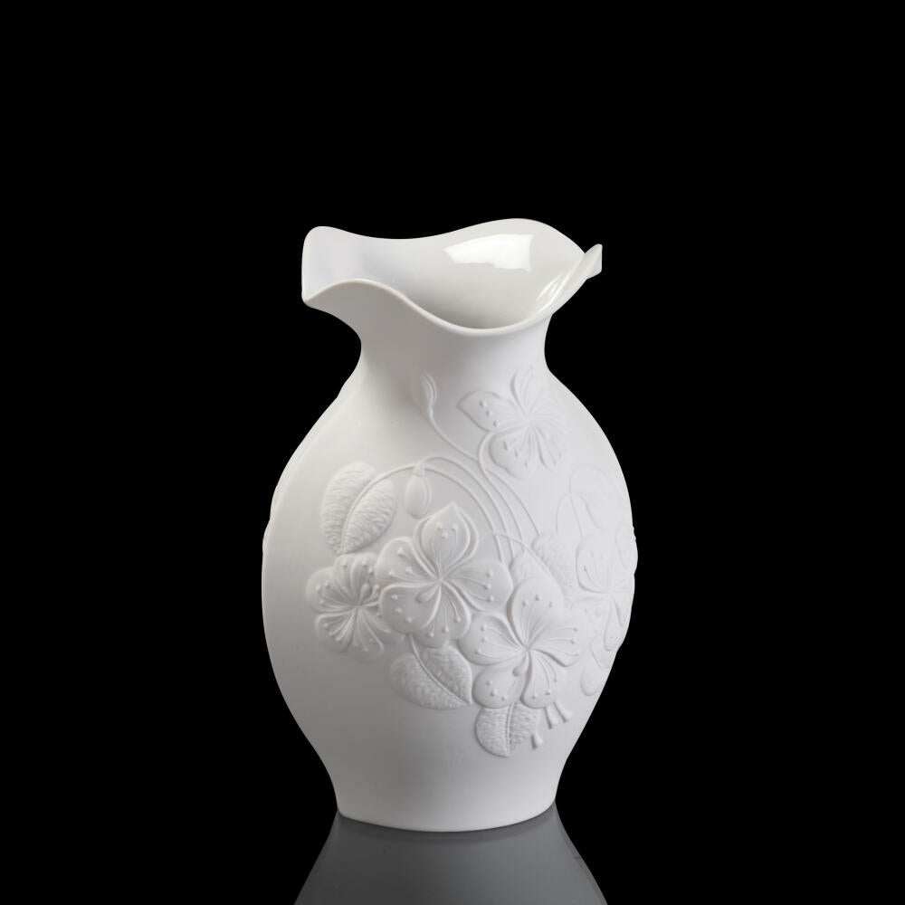 Goebel Kaiser Porcelain Floralie Vase, Flower Vase, Decorative Vase, Decoration, Porcelain, White, 20 cm, 14002059