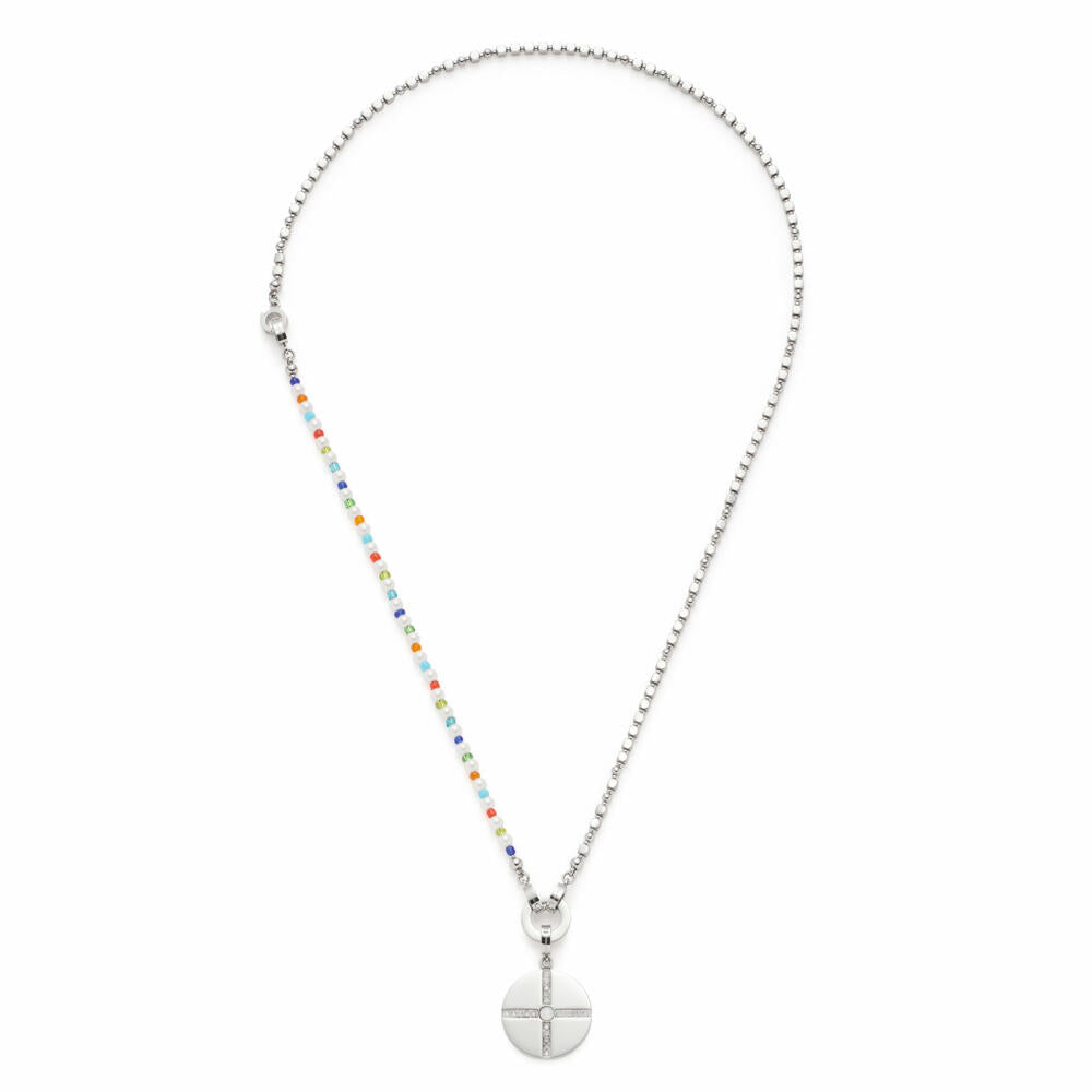 Leonardo Jewels Set Halskette 64 Davina, Kette, Halsschmuck, Schmuck, Edelstahl, MOP, Glas, Imitationsperle, Zirkonia, Mehrfarbig, 021755