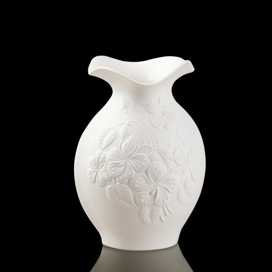 Goebel Kaiser Porzellan Floralie Vase, Blumenvase, Dekovase, Dekoration, Porzellan, Weiß, 25 cm, 14002067
