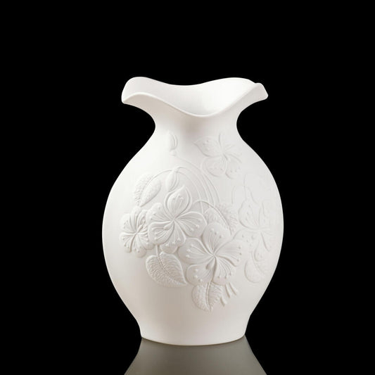 Goebel Kaiser Porcelain Floralie Vase, Flower Vase, Decorative Vase, Decoration, Porcelain, White, 25 cm, 14002067