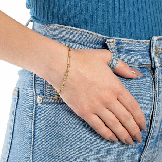 Leonardo Jewels bracelet Igana Ciao, bangle, bracelet, stainless steel IP gold, gold, 021650