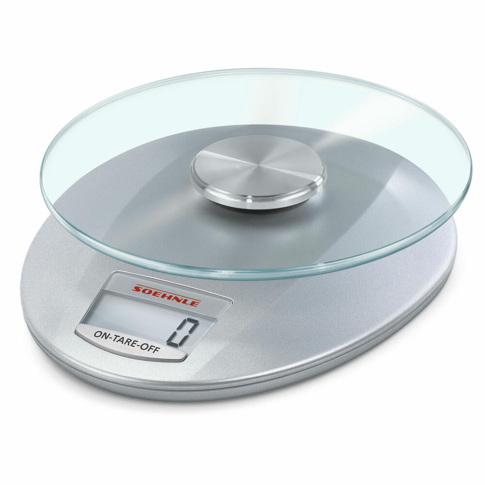 Soehnle Roma Silver Digital Kitchen Scale, Scale, Food Scale, 65856