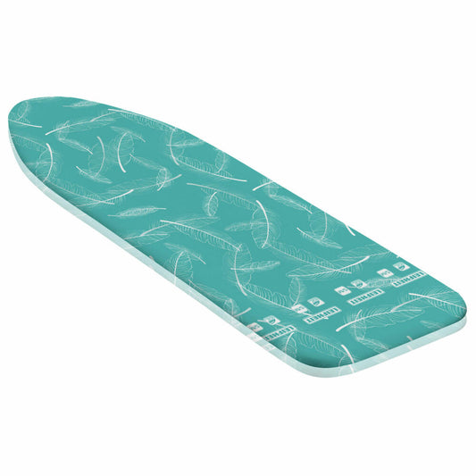 Leifheit ironing board cover Thermo Reflect M, ironing board cover, max. 125 x 40 cm, Feathers Blue