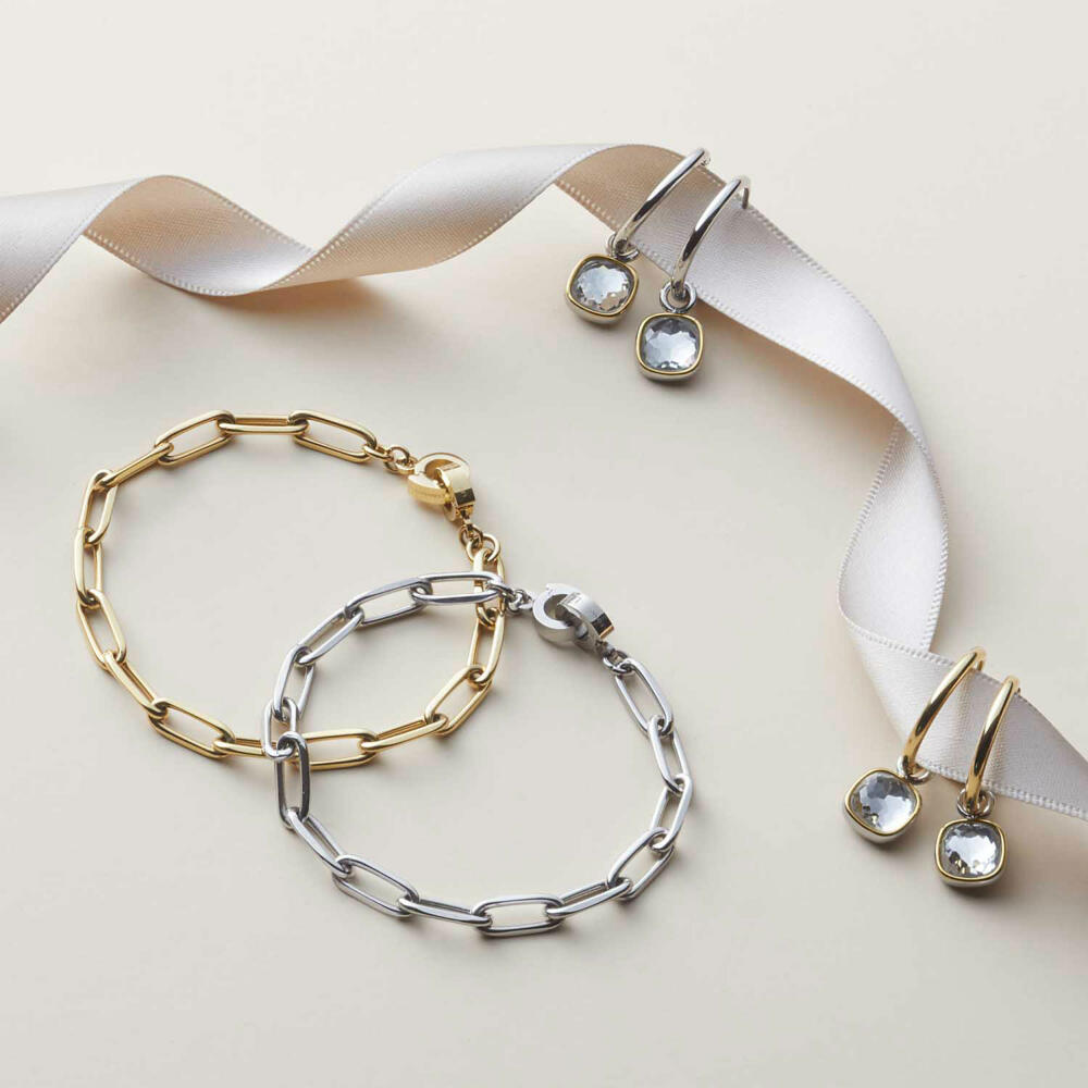 Leonardo Jewels Kreole Alida Beautys, Creole, Ohrringe, Ohrschmuck, Edelstahl, silber, 021622