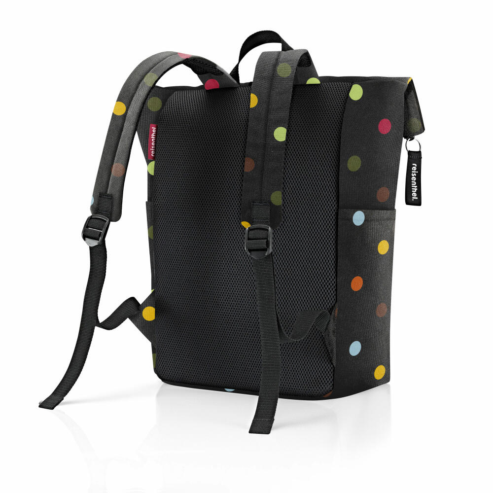 reisenthel rolltop backpack, Handgepäck-Rucksack, Reisetasche, Dots, 22 L, EK7009