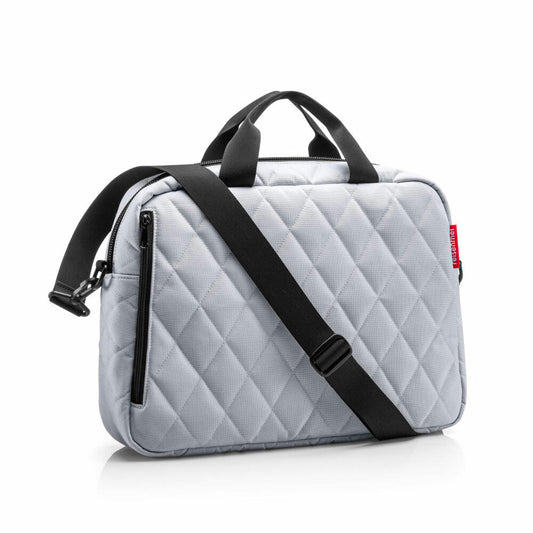 reisenthel notebook bag, Notebooktasche, Laptoptasche, Rhombus Light Grey, 8.5 L, NB7060