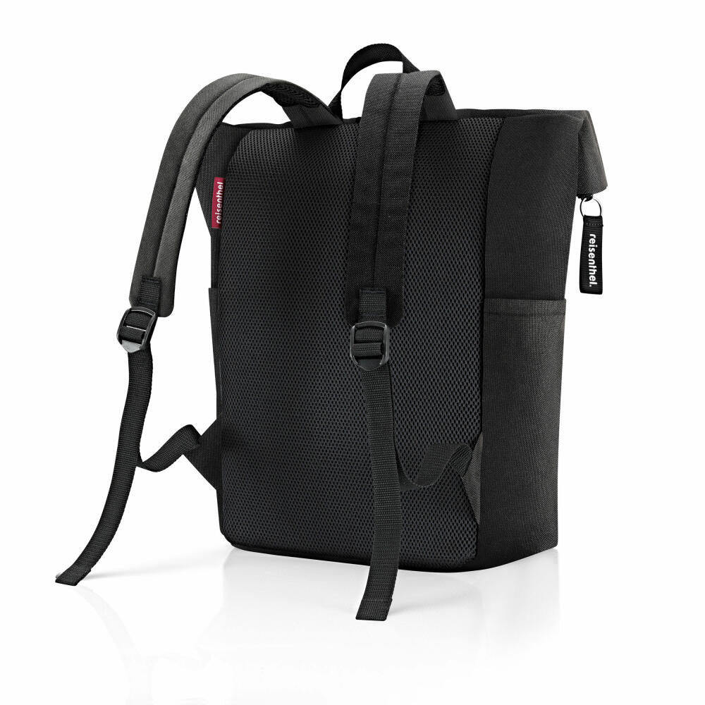 reisenthel rolltop backpack, Handgepäck-Rucksack, Reisetasche, Black, 22 L, EK7003