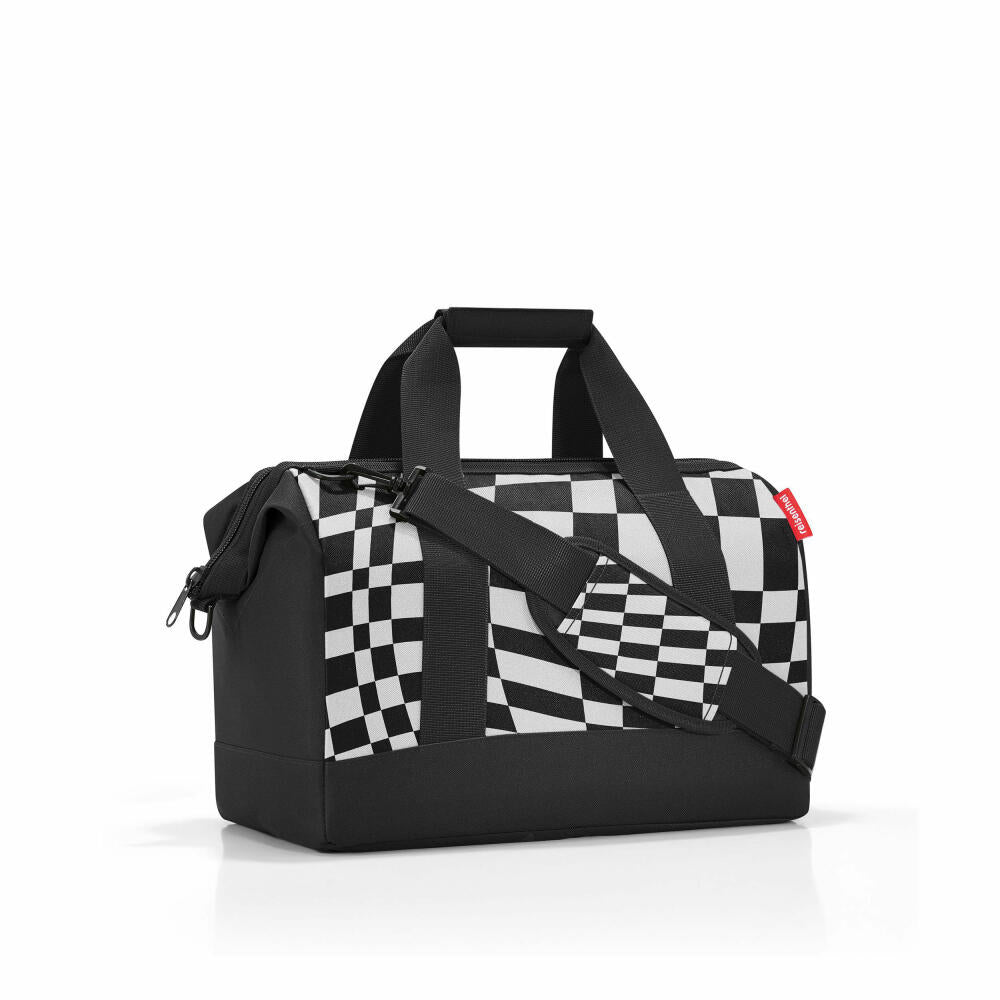 reisenthel allrounder M, Reisetasche, Sporttasche, Schultertasche, Op-Art, 18 L, MS7066