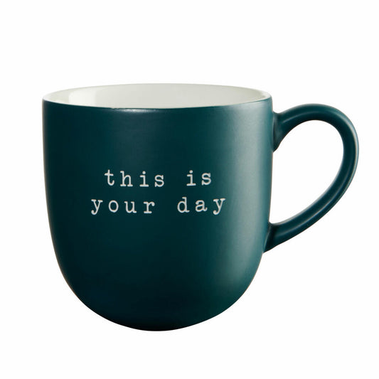 ASA Selection Hey! Henkelbecher, Tasse, Kaffeebecher, Teetasse, New Bone China, This is your day, 350 ml, 17075277