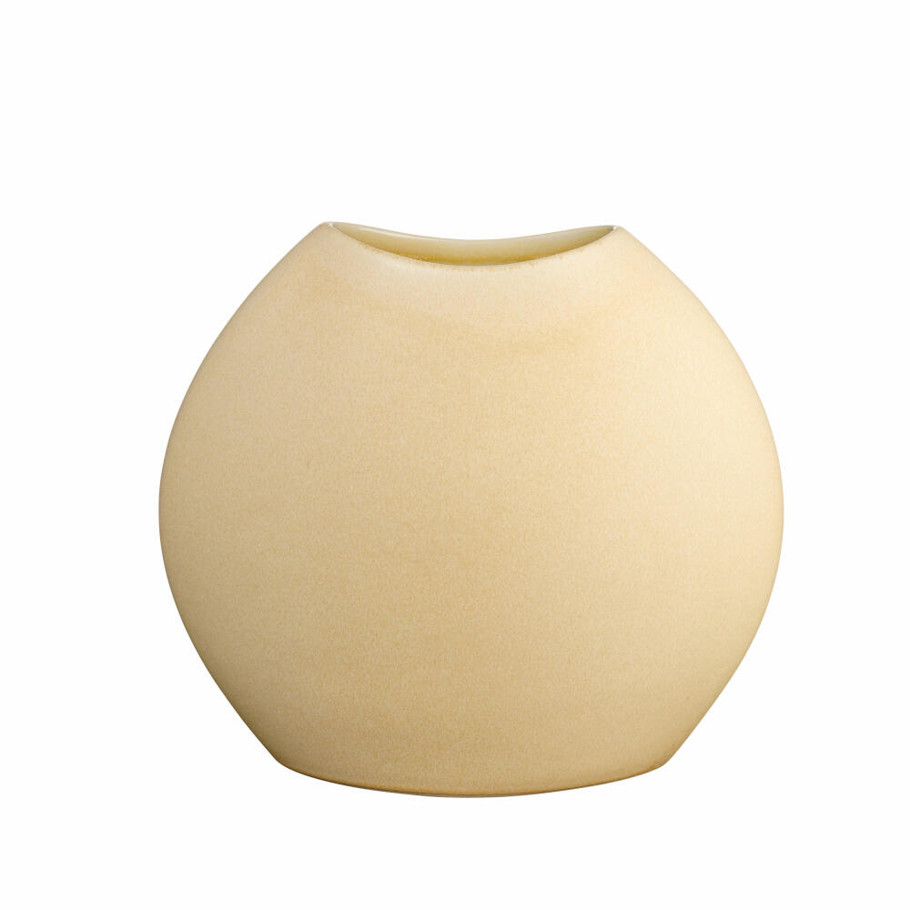 ASA Selection Moon Vase, Tischvase, Dekovase, Blumenvase, Steingut, Peanut, H 24 cm, 91218319