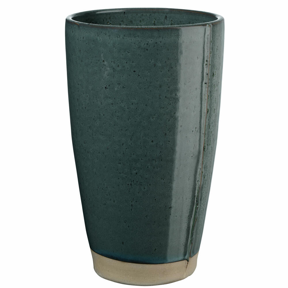 ASA Selection Verana Vase, Tischvase, Dekovase, Blumenvase, Steinzeug, Matcha Latte, H 24 cm, 70003323