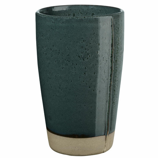 ASA Selection Verana Vase, Tischvase, Dekovase, Blumenvase, Steinzeug, Matcha Latte, H 18 cm, 70002323