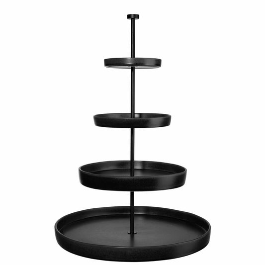 ASA Selection Grande Etagere, 4-stufig, Servierständer, Etagenständer, Servierturm, Steingut, Black Iron, H 61 cm, 92153174