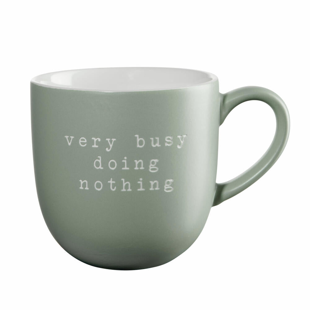 ASA Selection Hey! Henkelbecher, Tasse, Kaffeebecher, Teetasse, New Bone China, Very busy doing nothing, 350 ml, 17074277