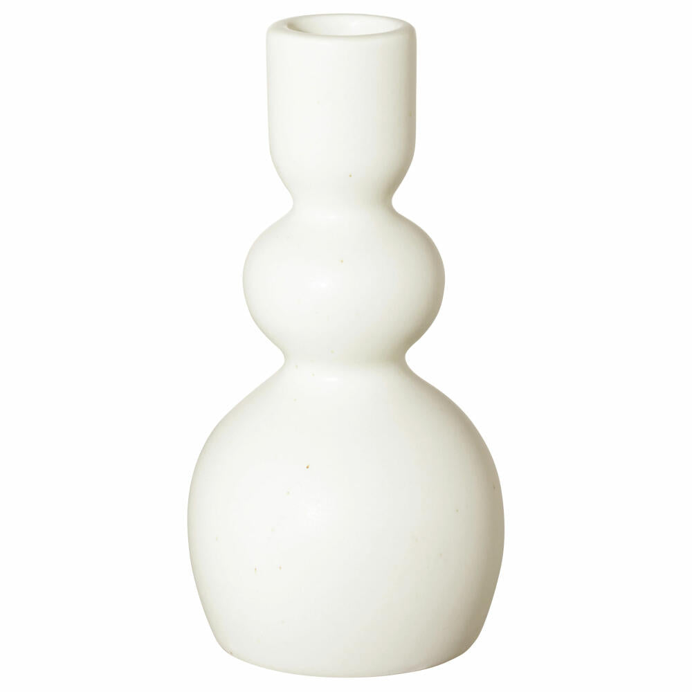 ASA Selection Como candlestick, candle holder, stoneware, soft shell, H 15 cm, 83102249