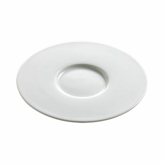 Maxwell & Williams Beverly Hills Teller, mit Fahne, Dessertteller, Frühstücksteller, Porzellan, Weiß, Ø 15.5 cm, BU1015