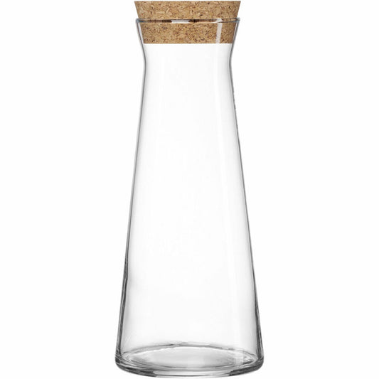 Ritzenhoff & Breker Corcho Karaffe, mit Korkstopfen, Wasserkaraffe, Glaskaraffe, Glas, 1 L, 815450