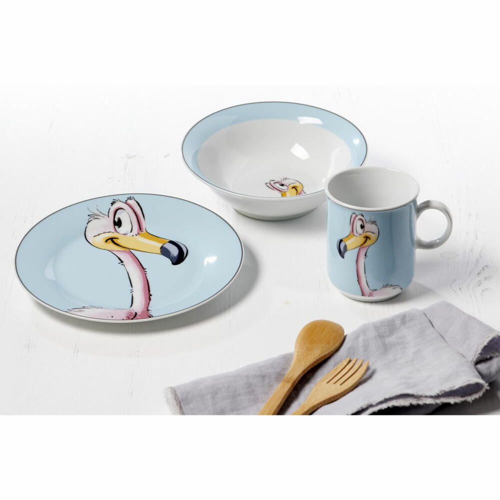 Ritzenhoff &amp; Breker Happy Zoo Plate Flo, Children's Plate, Dinner Plate, Children, Porcelain, 19 cm, 413397