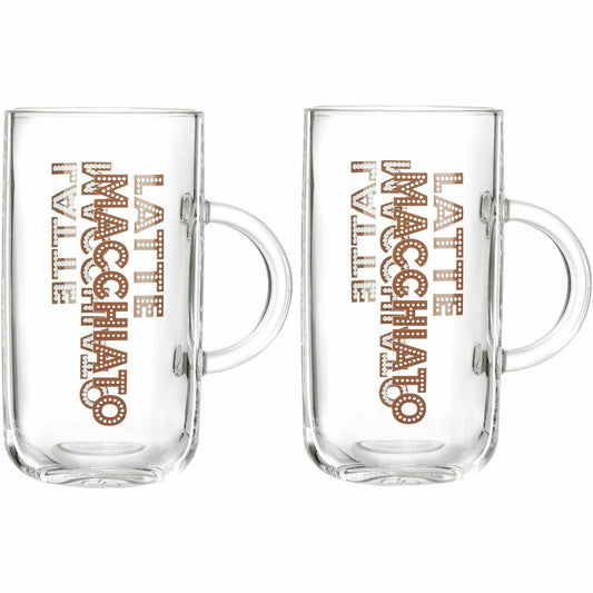 Ritzenhoff & Breker Lio Latte-Macchiato-Becher, 2-tlg., Kaffeeglas, 270 ml, 814903