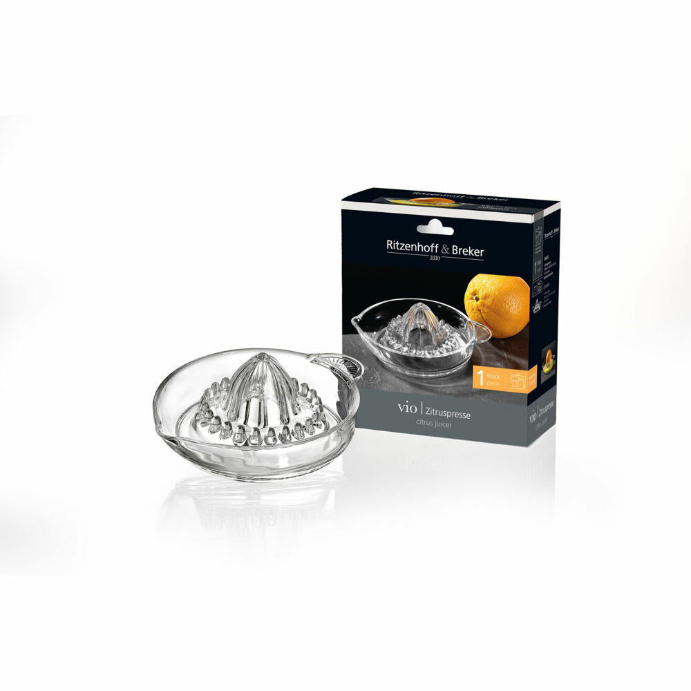 Ritzenhoff & Breker Vio Zitruspresse, Zitronenpresse, Zitronen Presse, Glas, 818871