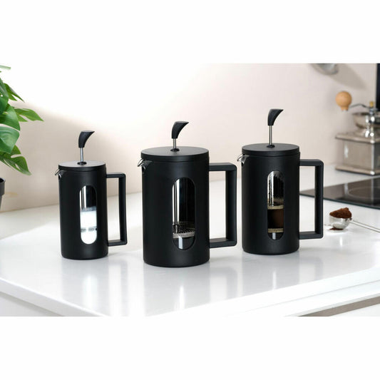 Ritzenhoff & Breker Adana Kaffeebereiter, French Press, Kaffeepresse, Borosilikat, Schwarz, 800 ml, 818840