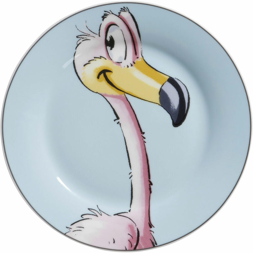 Ritzenhoff &amp; Breker Happy Zoo Plate Flo, Children's Plate, Dinner Plate, Children, Porcelain, 19 cm, 413397