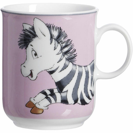 Ritzenhoff & Breker Happy Zoo Zoe Kinder-Trink-Becher, Kinderbecher, Tasse, Kinder, Porzellan, 270 ml, 413236