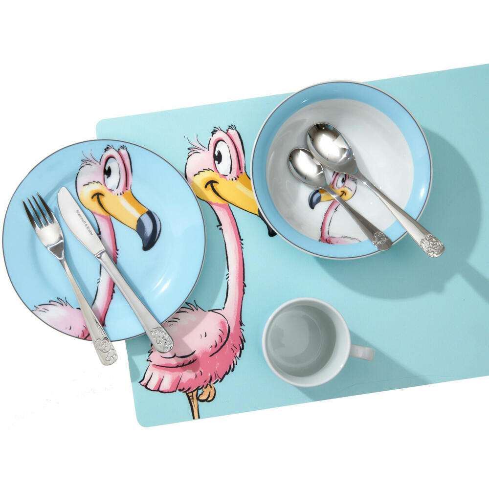 Ritzenhoff &amp; Breker Happy Zoo Plate Flo, Children's Plate, Dinner Plate, Children, Porcelain, 19 cm, 413397