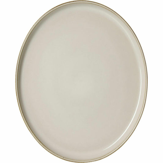 Ritzenhoff & Breker Olivia Platte oval, Servierplatte, Servierteller, Steingut, Beige, 29.5 x 25 cm, 746846