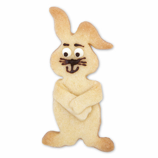 Städter Ausstecher Drück-mich-Hase, Ausstechform, Plätzchenform, Keks, Plätzchen, Edelstahl, 8 cm, 086142