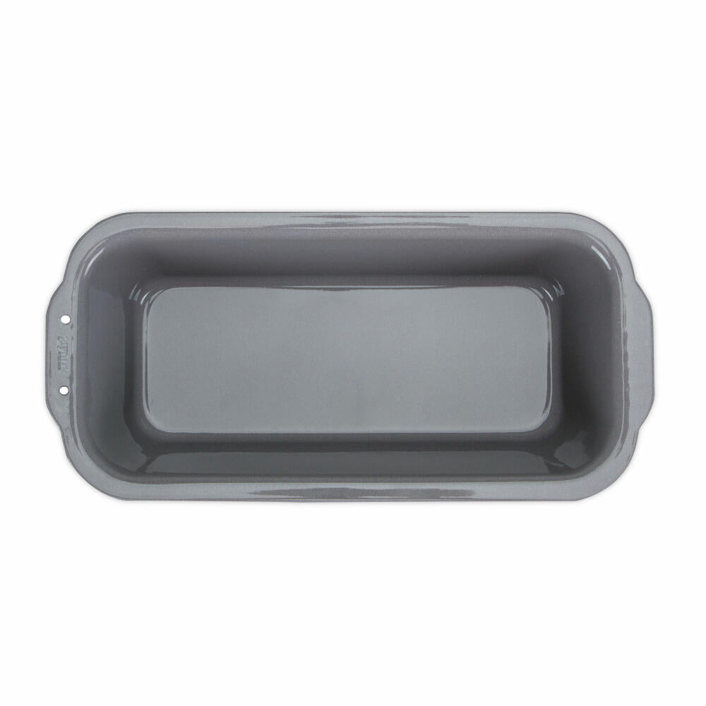 Städter We Love Baking bread baking pan, bread pan, bread baking pan, metal, silver enamelled, 26 x 11.5 cm / H 7.5 cm, 661622