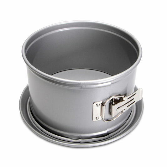 Städter We Love Baking springform pan, with flat base, baking pan, cake pan, cake baking pan, metal, silver, Ø 18 cm, 661363