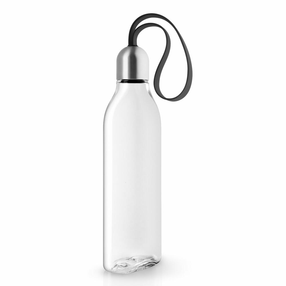 Eva Solo Backpack Trinkflasche Black, Flasche, Kunststoff, Silikon, Edelstahl, Schwarz, 500 ml, 505010